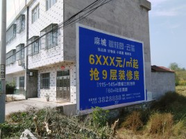 腾冲墙体广告质量分析